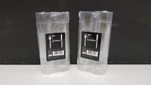 640 X BRAND NEW PACKS OF 6 HIGH BALL SLIM JIM CLEAR PLASTIC TUMBLERS IN 160 DISPLAY BOXES - ON 1 FULL PALLET -3840 INDIVIDUAL TUMBLERS IN THE LOT