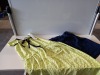 20 PIECE MIXED CLOTHING LOT CONTAINING DOROTHY PERKINS NAVY TALL SKIRTS AND TOPSHOP GREEN FLOWER PRINT DRESSES IN VARIOUS SIZES