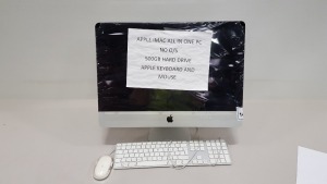 APPLE IMAC ALL IN ONE PC NO O/S 500GB HARDDRIVE APPLE KEYBOARD AND MOUSE