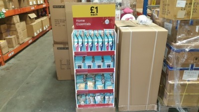 DISPLAY UNIT OF TESCO HOUSEHOLD GOODS CONSISTING 64 X BENDY LIGHTERS (IDEAL FOR BBQ), 88 X LED