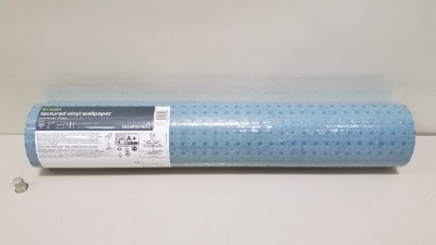 72 X BRAND NEW GOODHOME ROLLS OF BRADEI TEXTURED VINYL WALLPAPER. (199GSM) - IN 6 BOXES