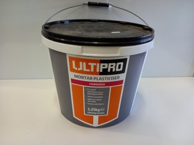 24 X BRAND NEW ULTIPRO MORTAR PLASTICISER 5.25KG (POWDERED)