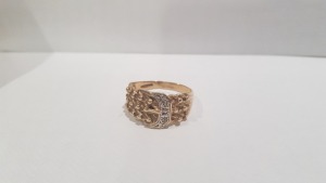 1 X GOLD COLOURED RING