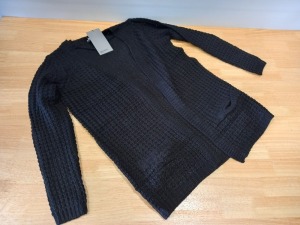 24 X BRAND NEW VERA MODA BLACK CARDIGANS IN VARIOUS SIZES RRP £20.00 (TOTAL RRP £480.00)