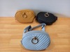 26 X BRAND NEW BUM BAGS IN BLACK, PALE BLUE AND MUSTARD