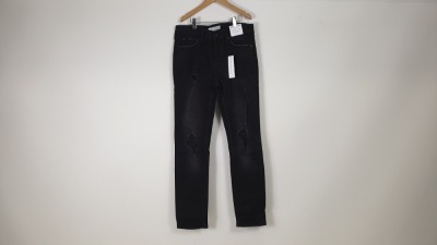 6 X BRAND NEW TOPMAN BLACK STRETCH SKINNY / SLIM JEANS IN VARIOUS SIZES