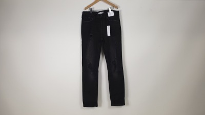 6 X BRAND NEW TOPMAN BLACK STRETCH SKINNY / SLIM JEANS IN VARIOUS SIZES