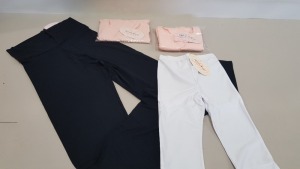 40 X BRAND NEW MIXED DANCE CLOTHING LOT CONTAINING REVOLUTION CONVERTIBLE WAIST PANTS, CAPRI PANTS AND LONG SLEEVED LEOTARDS OIN VARIOUS CHILDRENS SIZES