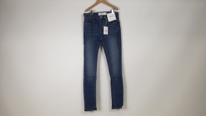 6 X BRAND NEW TOPMAN BLUE SPRAY ON JEANS SIZE W30 L 32 / RRP £35.00pp