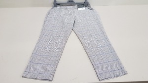 20 X BRAND NEW DOROTHY PERKINS PETITE CHEQUERED ANKLE GRAZER TROUSERS IN SIZES 4, 6, 8, 10 AND 14 RRP £22.00 (TOTAL RRP £440.00)