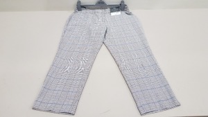 20 X BRAND NEW DOROTHY PERKINS PETITE CHEQUERED ANKLE GRAZER TROUSERS IN SIZES 4, 6, 8, 10 AND 14 RRP £22.00 (TOTAL RRP £440.00)