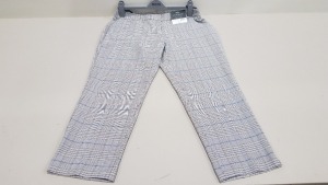 20 X BRAND NEW DOROTHY PERKINS PETITE CHEQUERED ANKLE GRAZER TROUSERS IN SIZES 4, 6, 8, 10 AND 14 RRP £22.00 (TOTAL RRP £440.00)