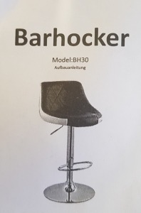 1 X BARHOCKER BAR STOOL (MODEL BH30)