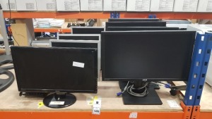 20 PEICE IT LOT CONTAINING MONITORS, SPEAKER, MOUSE AND KEYBOARDS