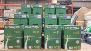 24 X BRAND NEW CHAMEX INTERNATIONAL PAPER MULTI A4 SHEETS (5 X 500 SHEETS)