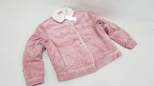 18 X BRAND NEW TOPSHOP PINK WOOL INTERIOR BUTTONED CORDROY JACKETS UK SIZE 6 RRP £55.00