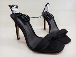 15 X BRAND NEW TOPSHOP WF SASKIA BLACK HEELS UK SIZE 5 RRP £29.00 (TOTAL RRP £435.00)