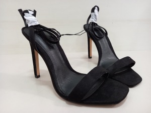 15 X BRAND NEW TOPSHOP WF SASKIA BLACK HEELS UK SIZE 6 RRP £29.00 (TOTAL RRP £435.00)