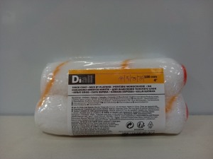 576 X BRAND NEW DIALL PACK OF 2 THICK COAT 100MM PAINT ROLLER HEADS. - IN 12 BOXES