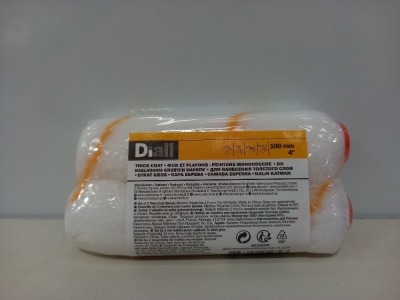 576 X BRAND NEW DIALL PACK OF 2 THICK COAT 100MM PAINT ROLLER HEADS. - IN 12 BOXES