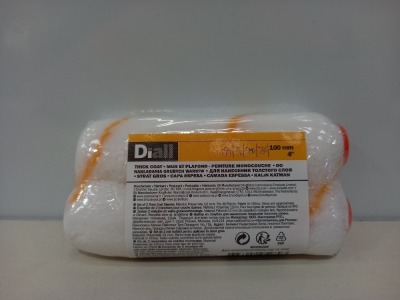 576 X BRAND NEW DIALL PACK OF 2 THICK COAT 100MM PAINT ROLLER HEADS. - IN 12 BOXES