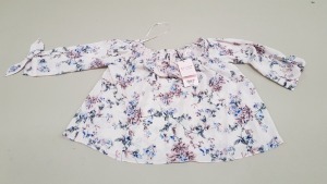 18 X BRAND NEW MISS SELFRIDGE PETITE FLOWER DETAILED PYJAMA BLOUSES UK SIZE 6 RRP (TOTAL RRP £504.00)