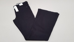 11 X BRAND NEW TOPSHOP BLACK JAMIE FLAIR DENIM JEANS UK SIZE 8