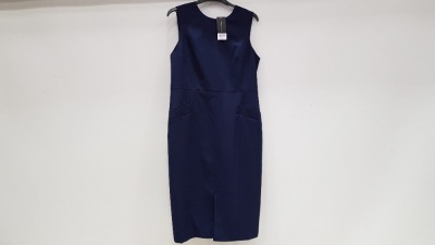 25 X BRAND NEW DOROTHY PERKINS NAVY OPEN BACK ZIP UP DRESSES IN SIZES 6, 8, 10, 12 AND 14 RRP £25 (TOTAL RRP £625.00) (PICK LOOSE)