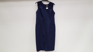 25 X BRAND NEW DOROTHY PERKINS NAVY OPEN BACK ZIP UP DRESSES IN SIZES 6, 8, 10, 12 AND 14 RRP £25 (TOTAL RRP £625.00) (PICK LOOSE)