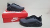 6 X BRAND NEW CHILDRENS BLACK AND GREY NIKE AIR MAX 2090S ITEM CODE - PPJFP PQXDJ UK SIZE 13