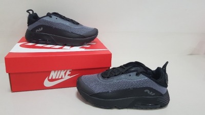 6 X BRAND NEW CHILDRENS BLACK AND GREY NIKE AIR MAX 2090S ITEM CODE - PPJFP PQXDH UK SIZE 12