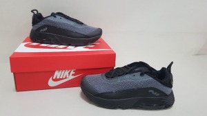 6 X BRAND NEW CHILDRENS BLACK AND GREY NIKE AIR MAX 2090S ITEM CODE - PPJFP PQXDE UK SIZE 10