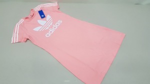 15 X BRAND NEW ADIDAS PINK SKATER DRESS ITEM CODE - A631 PH4RU AGE 14-15 YEARS