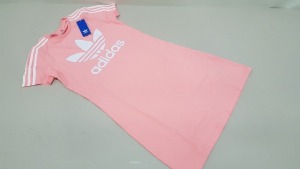 15 X BRAND NEW ADIDAS PINK SKATER DRESS ITEM CODE - A631 PH4RU AGE 14-15 YEARS