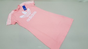 15 X BRAND NEW ADIDAS PINK SKATER DRESS ITEM CODE - A631 PH4RU AGE 14-15 YEARS