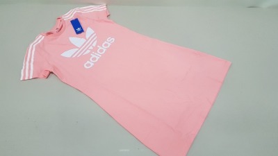 15 X BRAND NEW ADIDAS PINK SKATER DRESS ITEM CODE - A631 PD9TL AGE 13-14 YEARS