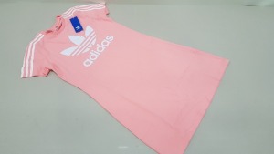 15 X BRAND NEW ADIDAS PINK SKATER DRESS ITEM CODE - A631 PD9TL AGE 13-14 YEARS