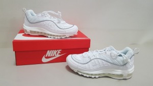 5 X BRAND NEW WOMENS WHITE NIKE AIR MAX 98S ITEM CODE - PAFCM PAUHA UK SIZE 6