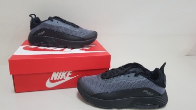 6 X BRAND NEW CHILDRENS BLACK AND GREY NIKE AIR MAX 2090S ITEM CODE - PPJFP PQXDX UK SIZE 2