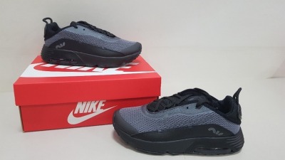 6 X BRAND NEW CHILDRENS BLACK AND GREY NIKE AIR MAX 2090S ITEM CODE - PPJFP PQXDX UK SIZE 2