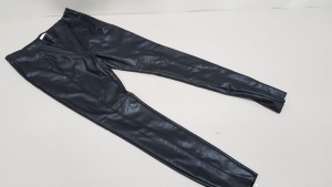 13 X BRAND NEW TOPSHOP TALL FAUX LEATHER PANTS UK SIZE 16 RRP £36.00 (TOTAL RRP £468.00)