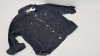10 X BRAND NEW TOPSHOP BUTTONED DENIM JACKETS UK SIZE 8 RRP £45.00 (TOTAL RRP £450.00)
