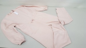 7 X BRAND NEW TOPSHOP PINK BACK ZIPPED JUMPER TRACKSUIT UK SIZE LARGE RRP £39.00 (TOTAL RRP £273.00)