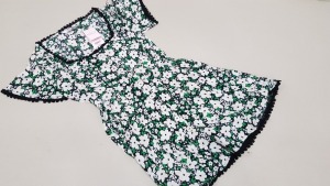 17 X BRAND NEW MISS SELFRIDGE BUTTONED FLORAL DRESSES UK SIZE 10 RRP £30.00 (TOTAL RRP £510.00)
