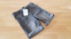 40 X BRAND NEW OUTFIT KIDS DENIM GREY SHORTS AGE 5-6