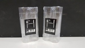 640 X BRAND NEW PACKS OF 6 HIGH BALL SLIM JIM CLEAR PLASTIC TUMBLERS IN 160 DISPLAY BOXES - ON 1 FULL PALLET - 3840 INDIVIDUAL TUMBLERS IN THE LOT
