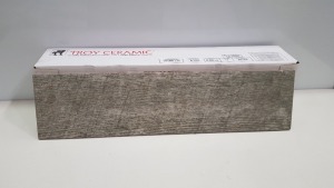 132 X BRAND NEW BOXED TROY CERAMIC GLAZED PORCELAIN CERAMIC TILE (150 X 600 X 9MM) (0.99M2) - IN 17 BOXES