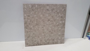 170 X BRAND NEW BOXED TROY CERAMIC GLAZED PORCELAIN WALL & FLOOR TILES IN TERRAZZO GREY. (450 X 450 X 8MM) (1,01M2) - ON ONE PALLET