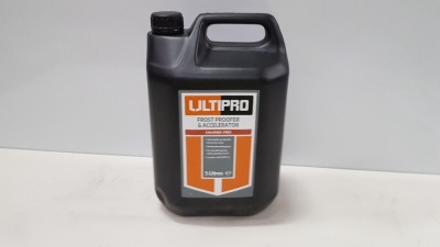 60 X BRAND NEW 5L ULTIPRO FROST PROOFER & ACCELERATOR (CHLORIDE-FREE) - IN 15 BOXES