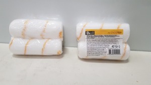 210 X BRAND NEW DIALL 120MM PACK OF 2 THICK COAT POLYAMIDE MINI ROLLER. - IN 5 BOXES